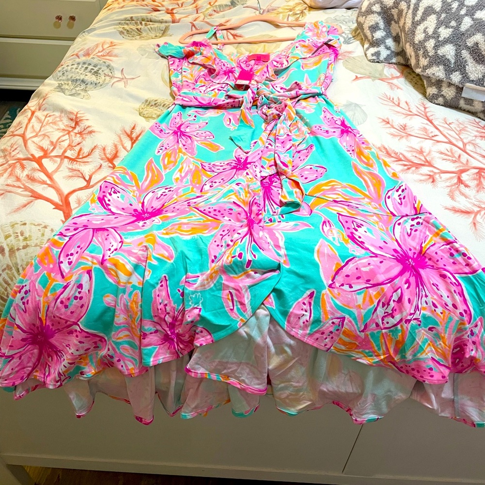 Lilly Pulitzer NWT Fontaine wrap dress